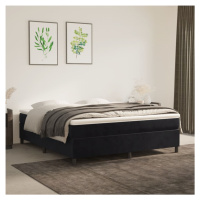 vidaXL Rám na boxspring posteľ čierny 160x200 cm zamat