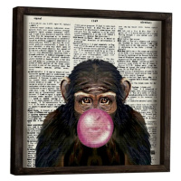 Nástenný obraz Monkey 34x34 cm II