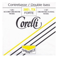 Savarez 380LTX Corelli Double Bass Nickel Orchestra Set - Forte