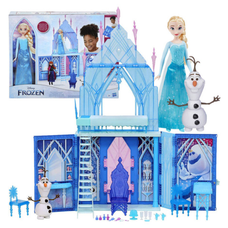 mamido Hasbro veľký palác Hrad Ľadové kráľovstvo Bábika Elsa a snehuliak Olaf Frozen