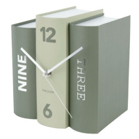 Stolové hodiny Karlsson Kniha KA5756GR, 20 cm