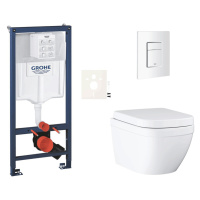 Závesný wc set do ľahkých stien / predstenová montáž Grohe Euro Ceramic SIKOGRSEUSCSH0