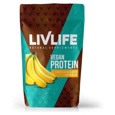 LIVLIFE Vegan proteín s lyofilizovaným banánom 245 g