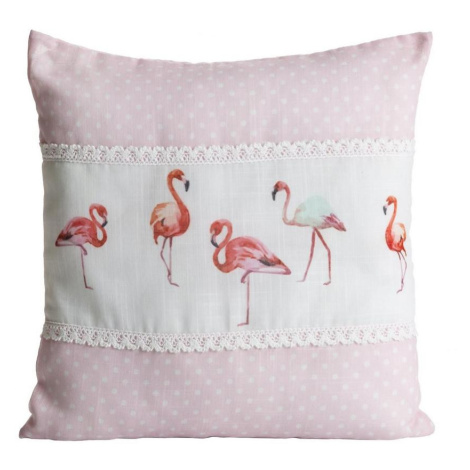 Obliečka na vankúš Flamingo 40x40 ružová 327140 Eurofirany