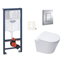 Závesný wc set do ľahkých stien / predstenová montáž Swiss Aqua Technologies Infinitio SIKOGRSIN