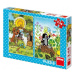 Puzzle Krtko 2x48 dielikov 18x26cm v krabici 27x19x4cm