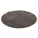 Kusový koberec Life Shaggy 1500 taupe kruh Rozmery koberca: 160x160 kruh