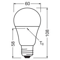 Žiarovka OSRAM LED Relax/Active/Sleep E27 8,8 W matná 827/840