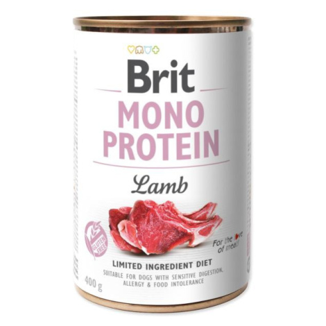 Konzerva Brit Mono protein jahňa 400g