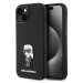 Kryt Karl Lagerfeld KLHCP15MSMHKNPK iPhone 15 Plus 6.7" black Silicone Ikonik Metal Pin (KLHCP15