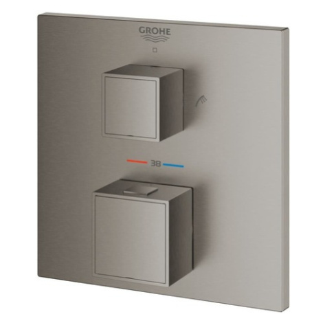 Termostat GROHE Grohtherm Cube bez podomietkového telesa kartáčovaný Hard Graphite 24155AL0