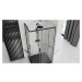 REA/S - Sprchovací kút PUNTO - čierny 80x100 So sprchovou vaničkou Savoy black KPL-K1017
