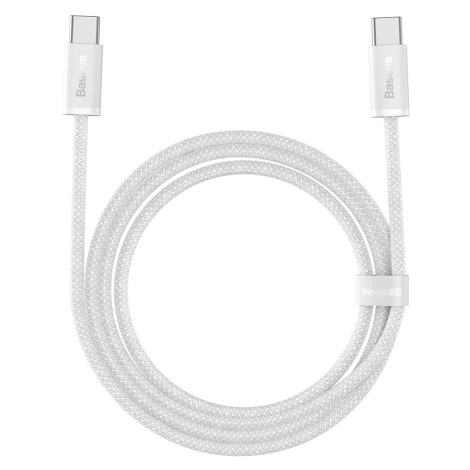 Kábel Cable USB-C to USB-C Baseus, 100W, 2m (white)