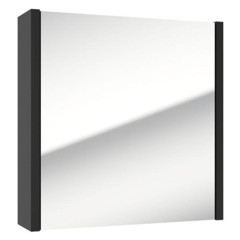 Zrkadlová skrinka SAT Delano 60x60 cm lamino čierna DELANOG60C