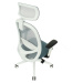 NABBI Nedim WS HD kancelárska stolička s podrúčkami modrá / sivá / biela