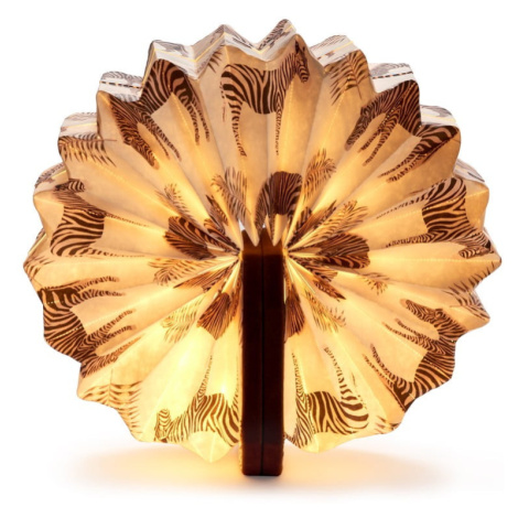 Tmavohnedá stmievateľná stolová lampa (výška 3,5 cm) Velvet Accordion – Gingko