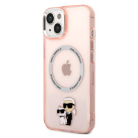 Plastové puzdro Karl Lagerfeld na Apple iPhone 14 Plus KLHMP14MHNKCIP IML Karl and Choupette NFT