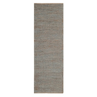 Svetlosivý ručne tkaný jutový behúň 66x200 cm Soumak – Asiatic Carpets
