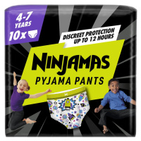 PAMPERS Nohavičky plienkové Ninjamas Pyjama Pants Kosmické lode, 10 ks, 7 rokov, 17kg-30kg