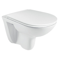 MEREO - WC závesné, RIMLESS, 530x355x360, keramické, vr. sedátka CSS113S VSD81S