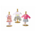 Smoby šaty Baby Nurse pre detskú bábiku 160065 ružové/sivé/biele