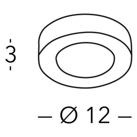 Stropné svietidlo KOLARZ Click R, čierne, kov, GX53, Ø 12 cm