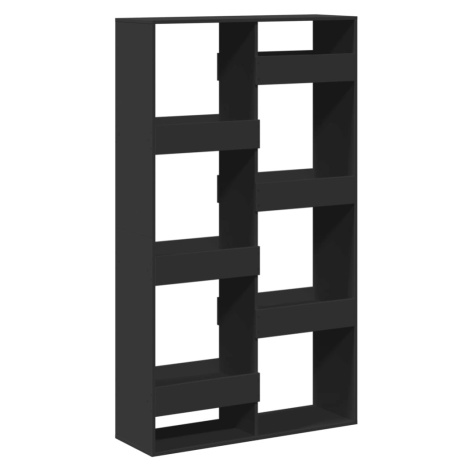vidaXL Knižnica čierna 100x33x175 cm kompozitné drevo