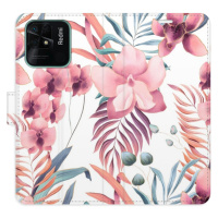 Flipové puzdro iSaprio - Pink Flowers 02 - Xiaomi Redmi 10C