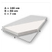 NABBI Avila detská posteľ s matracom 80x160 cm biela / kombinácia farieb