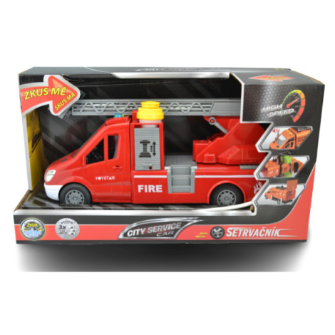 CITY SERVICE CAR - 1:14 Hasičská dodávka s rebríkom a pumpou