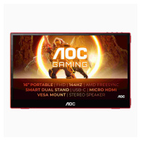 AOC MT IPS LCD WLED 15,6