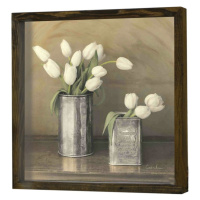Nástenný obraz Tulip 34x34 cm béžová/biela