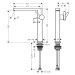 Hansgrohe Tecturis E, páková umývadlová batéria 240 Fine CoolStart EcoSmart+ s odtokovou garnitú