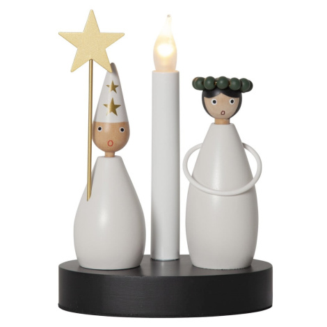 Čierno-biela svetelná dekorácia s vianočným motívom Christmas Joy – Star Trading