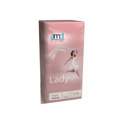 AMD Lady maxi inkontinenčné vložky pre ženy 8,5 x14,1 cm nasiakavosť 800 ml 16 ks
