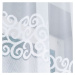 Biela žakarová záclona DANIELA 300x110 cm
