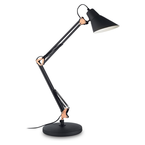 Stolná lampa Sally, výškovo nastaviteľná, sklopná IDEAL LUX