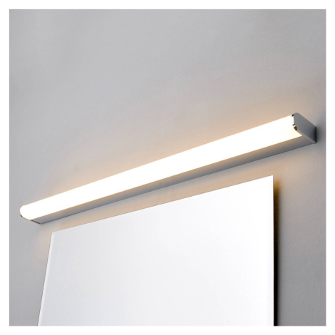 Lindby LED zrkadlové svetlo Philippa, 88 cm, chróm, polkruhové