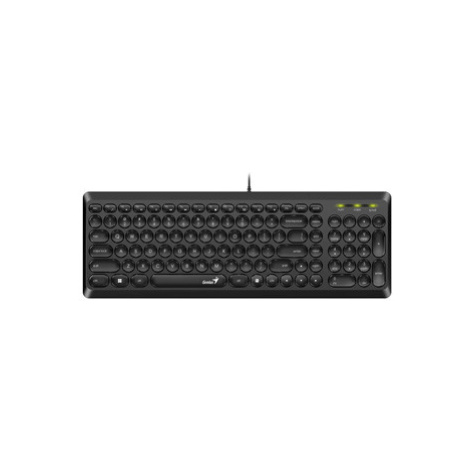 Genius Slimstar Q200, klávesnice CZ/SK, klasická, tichá typ drátová (USB), černá, ne