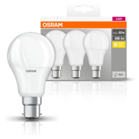 OSRAM LED Classic B22d 8,5W 2 700K 806lm 3 kusy