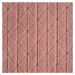 Mäkká ružová deka CINDY4 s geometrickým vzorom 70x160 cm