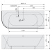 Polysan Polysan, VIVA R MONOLITH asymetrická vaňa 180x75x60cm, biela, 72129M