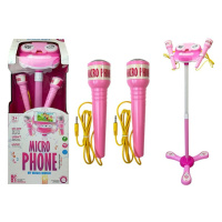 mamido  Detský mikrofón s karaoke ružový