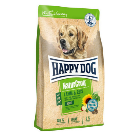 Happy Dog PREMIUM - NaturCroq - jahňacina a ryža granule pre psy 15kg