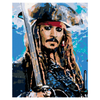 Diamantové maľovanie - JACK SPARROW II Rámovanie: bez rámu a bez vypnutia plátna, Rozmer: 40x50 