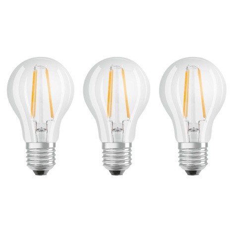 OSRAM LED E27 Classic 840 6,5 W číra 3 kusy