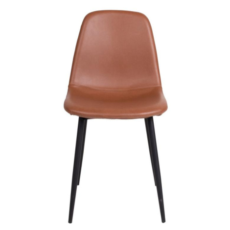 Norddan 21210 Dizajnová jedálenská stolička Myla, vintage hnedá