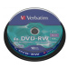 Verbatim DVD-RW, Matt Silver, 43552, 4.7GB, 4x, spindle, 10-pack, bez možnosti potisku, 12cm, pr