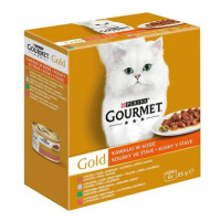 GOURMET GOLD Multipack v šťave konzervy pre mačky 8x85g