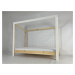 MJ Detská posteľ futbalová brána 90x200 -biela